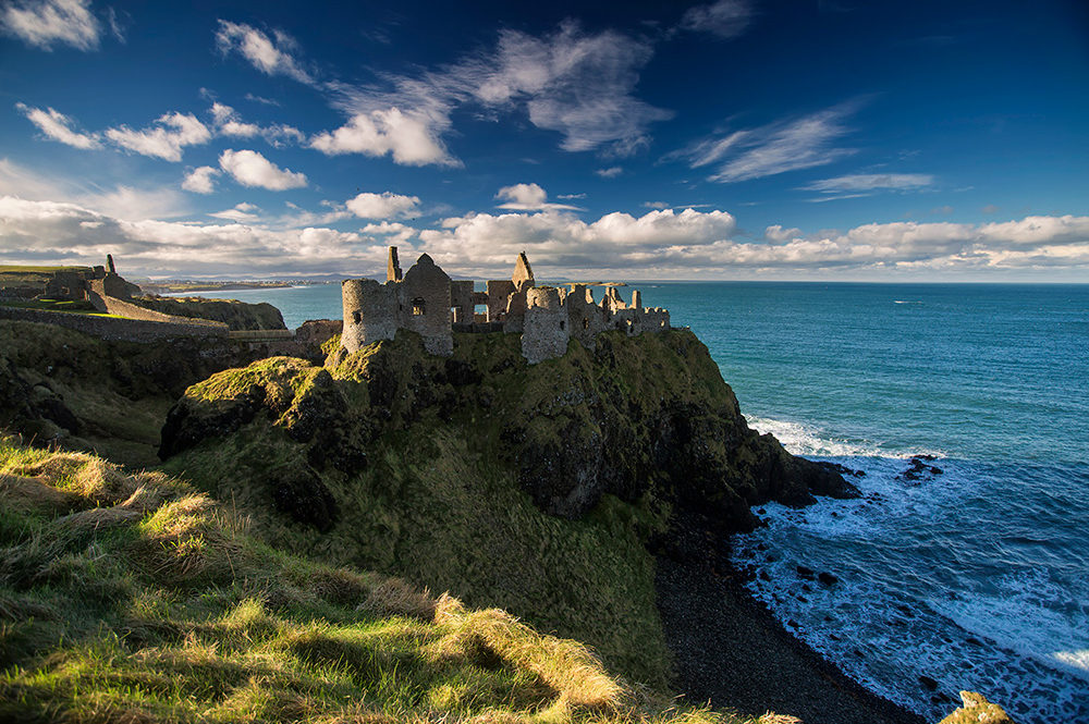 Dunluce Castle on the Causeway Coast near Bushmills Hostel in Northern Ireland
